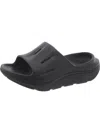 Hoka Womens Cushioned Footbed Slip-on Pool Slides In Black/black