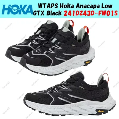 Pre-owned Hoka Wtaps  Anacapa Low Gtx Black 241dz43d-fw01s Men's Size