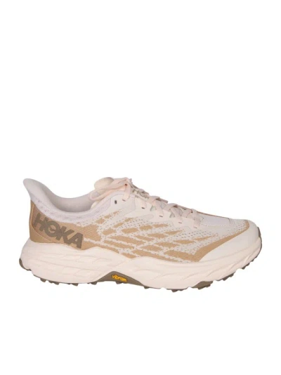 Hoka One One Speedgoat 5 Sneakers In Beige In White