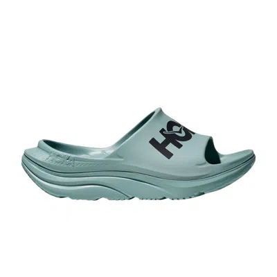Pre-owned Hoka Ora Athletic Slide 'druzy Black' | Teal | Men's Size 9 In Blue