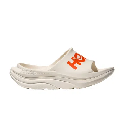 Pre-owned Hoka Ora Athletic Slide 'frost Lava' | Cream | Men's Size 4