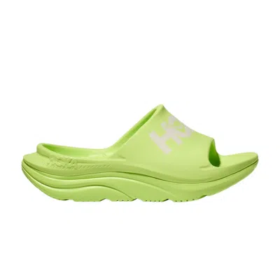 Pre-owned Hoka Ora Athletic Slide 'lettuce White' | Green | Men's Size 9