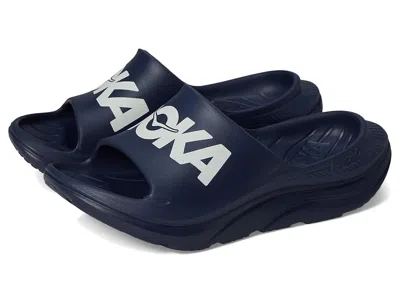 Hoka Ora Athletic Slide Shoes Varsity Navy/white :