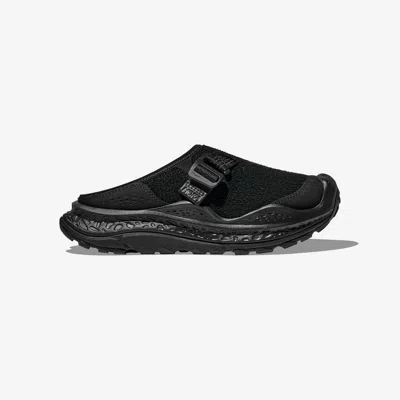 Hoka Ora Primo Ext Rubber-trimmed Suede Slip-on Sneakers In Black