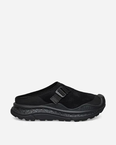 Hoka Ora Primo Ext Rubber-trimmed Suede Slip-on Sneakers In Black