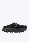 Hoka Ora Primo Ext Rubber-trimmed Suede Slip-on Sneakers In Black
