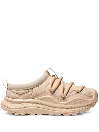 Hoka Ora Primo "vanilla/vanilla" Slip-on Sneakers In Neutrals