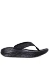 Hoka Ora Recovery Rubber Flip Flops In 黑色