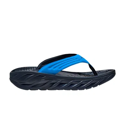Pre-owned Hoka Ora Recovery Flip Slide 'diva Blue Outer Space'