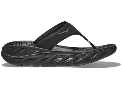 Pre-owned Hoka Ora Recovery Flip (women's) Sneakers In Black/dark Gull Grey