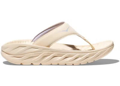 Pre-owned Hoka Ora Recovery Flip (women's) Sneakers In Vanilla/lunar Rock