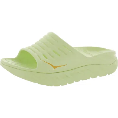 Hoka Ora Recovery Mens Slip On Outdoors Slide Sandals In Green