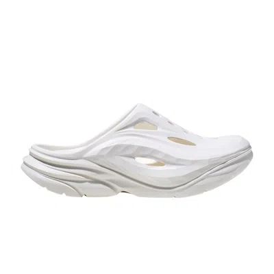 Pre-owned Hoka Ora Recovery Mule 'triple White' | Men's Size 13