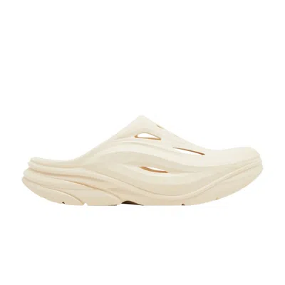 Pre-owned Hoka Ora Recovery Mule 'vanilla' In Cream
