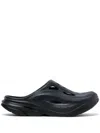 Hoka Ora Recovery Round-toe Slippers In Black