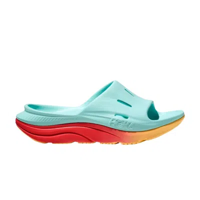Pre-owned Hoka Ora Recovery Slide 3 'cloudless Cerise' In Blue