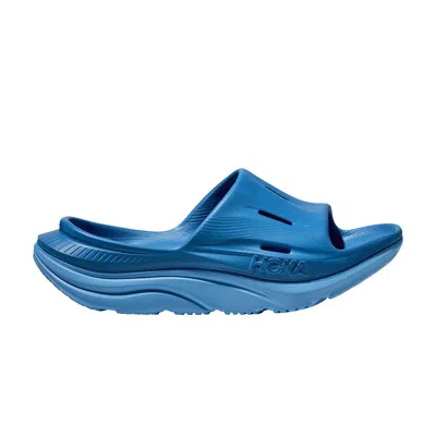 Pre-owned Hoka Ora Recovery Slide 3 'coastal Sky All Aboard' In Blue