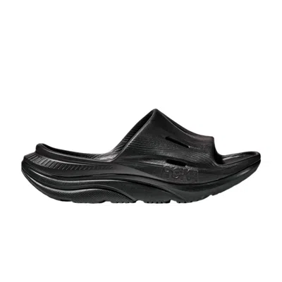 Pre-owned Hoka Ora Recovery Slide 3 Kids 'triple Black' | Kid's Size 4