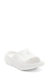 Hoka Gender Inclusive Ora Recovery Slide 3 Sandal In White