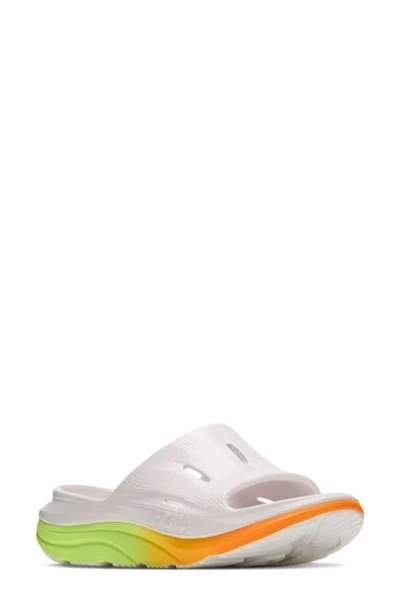 Hoka Ora Recovery Slide 3 Sandal In White