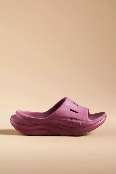 Hoka Ora Recovery Slide 3 Sandals In Purple