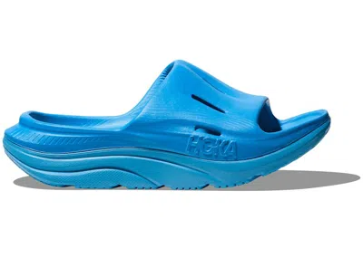 Pre-owned Hoka Ora Recovery Slide 3 Sneakers In Diva Blue