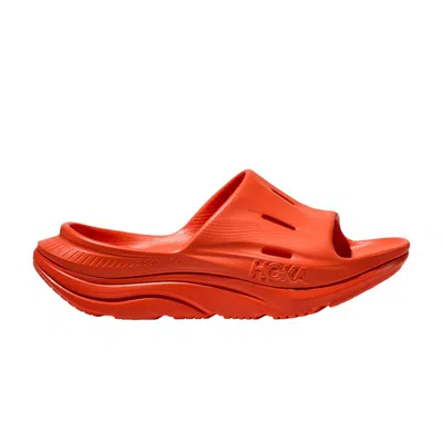Pre-owned Hoka Ora Recovery Slide 3 'vibrant Orange'