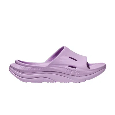 Pre-owned Hoka Ora Recovery Slide 3 'violet Bloom' In Purple