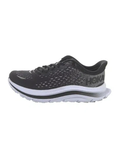 Pre-owned Hoka Printed Athletic Sneakers In Black