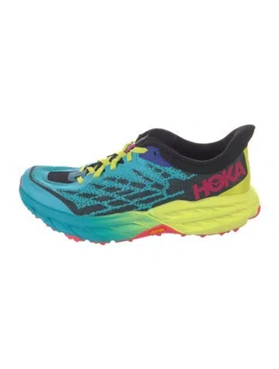 Pre-owned Hoka Printed Sneakers In Multi