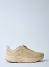 Hoka One One Man Sneakers Beige Size 6.5 Textile Fibers In Sand