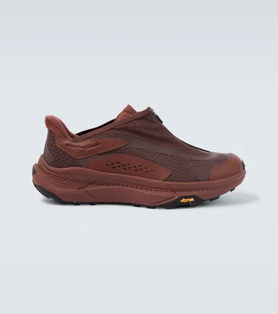 Hoka Project Transport Sneakers In Brown