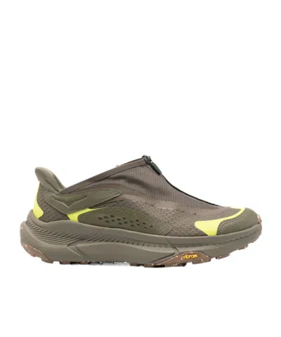 HOKA TRANSPORT X ZIP-DETAILED CHUNKY SNEAKERS