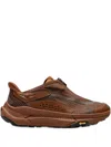 Hoka Project Transport Zip-detail Sneakers In Brown