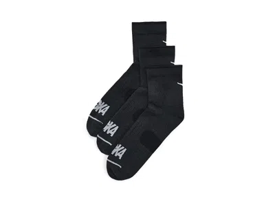 Hoka Quarter Run Socks 3-pack Athletic Shoes Black/black/black: Md (men's Shoe 6-8 -women's 6-10) Medium