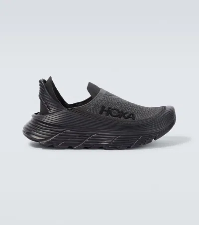 Hoka Mens  Restore Tc In Black/black/black