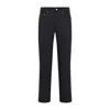 Hoka Rick Owens  Headon Black Pants In Linen Twill In Black