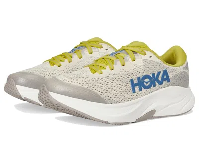 Hoka Rincon 4 (big Kid) Kids Shoes Birch/cement : 5 Big Kid M, Textile In Neutral