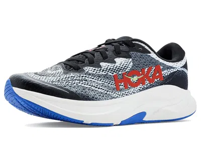 Hoka Rincon 4 (big Kid) Kids Shoes Black/cobalt Blue : 5.5 Big Kid M, Textile