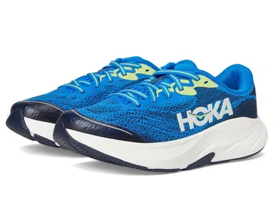 Hoka Rincon 4 (big Kid) Kids Shoes Electric Cobalt/varsity Navy : 6 Big Kid M, Textile In Blue