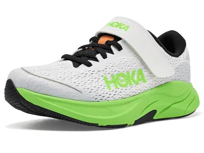 Hoka Rincon 4 Little Kids Kids Shoes Frost/black: 13 Little Kid M In Green