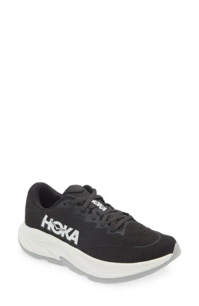 Hoka Rincon 4 Running Shoe In Black/white