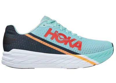 Pre-owned Hoka Rocket X (all Gender) Sneakers In Eggshell Blue/black In Multi