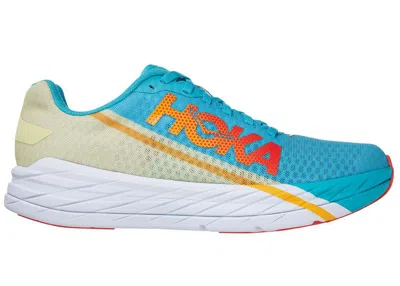 Pre-owned Hoka Rocket X (all Gender) Sneakers In Scuba Blue/luminary Green