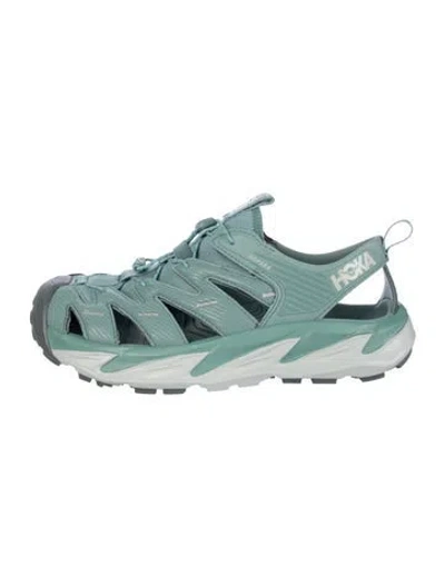 Pre-owned Hoka Rubber Athletic Sneakers In Green