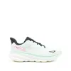 Hoka Mens Mint Fluorite Clifton 9 Mixed-material Trainers