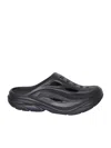Hoka Ora Recovery Round-toe Slippers In Black
