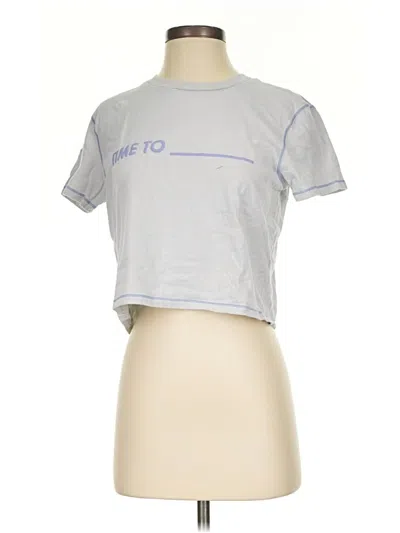 Pre-owned Hoka Short Sleeve T-shirt In Silver