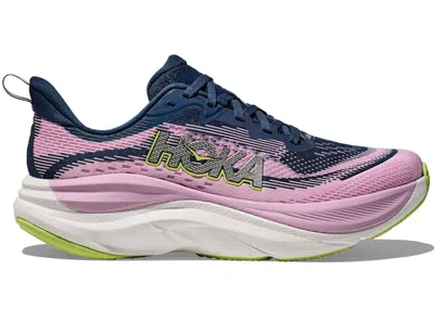 Pre-owned Hoka Skyflow (women's) Sneakers In Midnight/pink Twilight