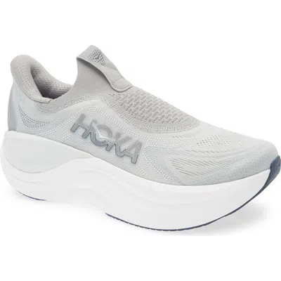 Hoka Skyward Laceless Recovery Sneaker In Gray